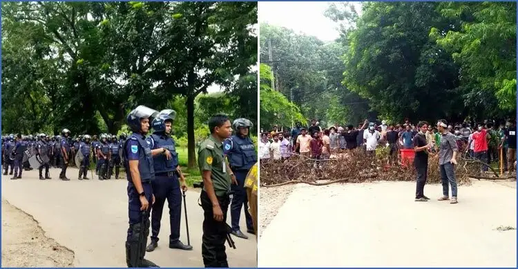 ১৭ জুলাই: জাবিতে পুলিশের বৃষ্টির মতো টিয়ারশেল ও শিক্ষার্থীদের অবিচল প্রতিরোধ